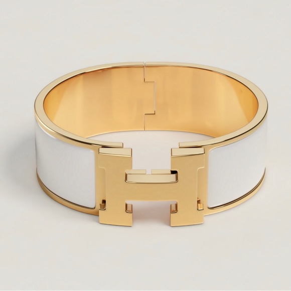 HERMES Clic Clac H bracelet 💯 AUTHENTIC - Picture 1 of 9